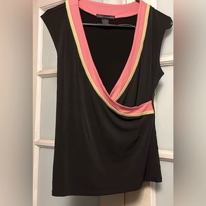 NWT Grace Elements faux wrap sleeveless top